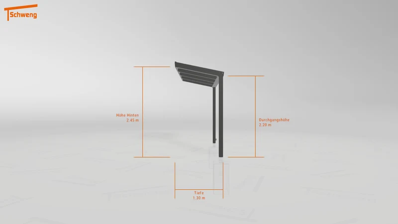 #DE Schweng Terrassenüberdachung S350 (ID jjrm27)