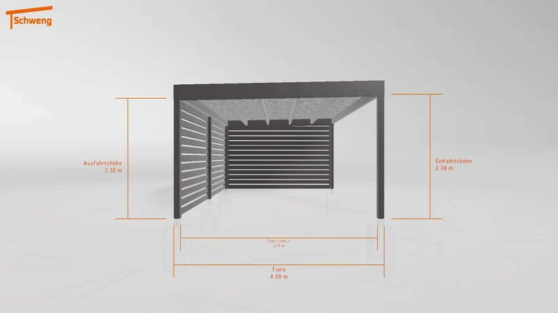#DE Schweng Flachdachcarport C600+ (ID 857zmx) #MTG