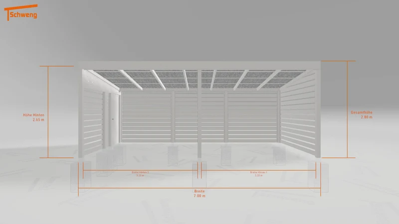 #DE Schweng Pultdachcarport S400 (ID 857zn7) #MTG