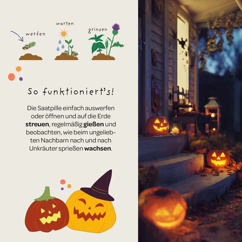Saatgut 'Süßes oder Saures' | Halloween Saatpille 'Saures'