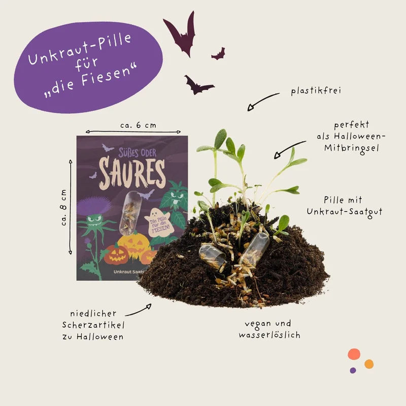 Saatgut 'Süßes oder Saures' | Halloween Saatpille 'Saures'