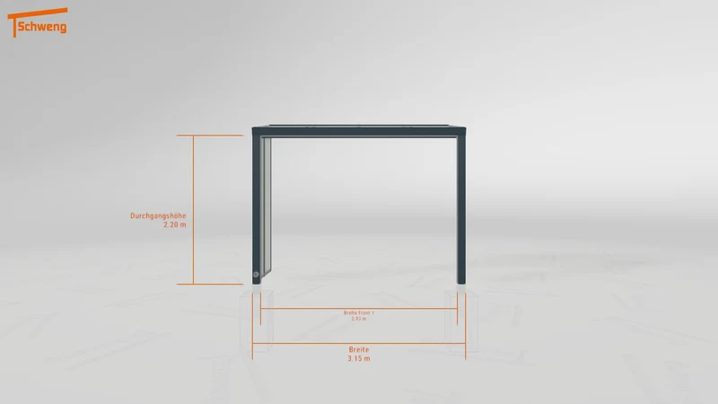 #DE Schweng Terrassenüberdachung S350 (ID zbx9yy)