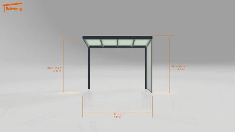 #DE Schweng Terrassenüberdachung S350 (ID zbx9yy)