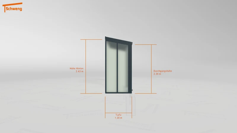 #DE Schweng Terrassenüberdachung S350 (ID zbx9yy)
