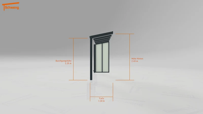 #DE Schweng Terrassenüberdachung S350 (ID zbx9yy)