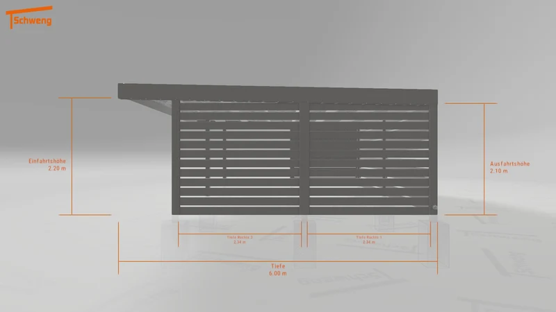 #DE Schweng Flachdachcarport C600 (ID qd27z8) #MTG