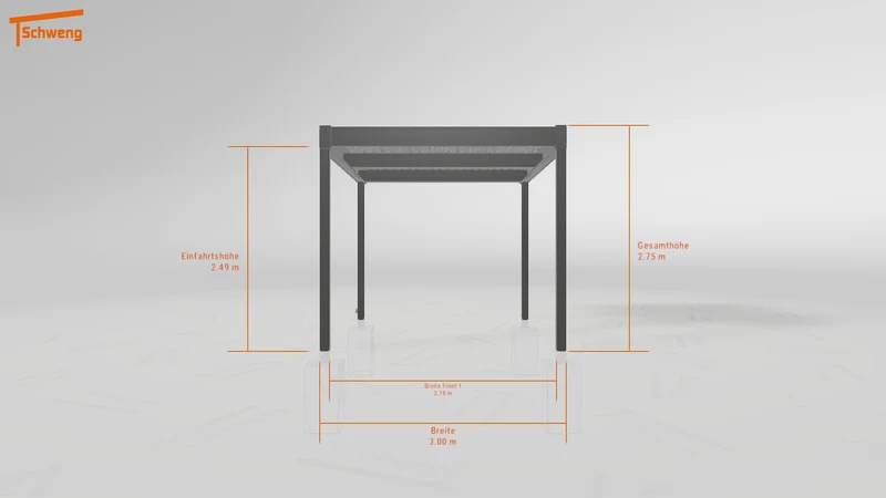 #DE Schweng Flachdachcarport C600 (ID g7pvk7) #MTG