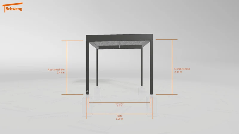 #DE Schweng Flachdachcarport C600 (ID g7pvk7) #MTG