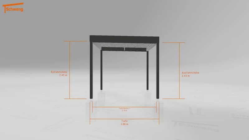 #DE Schweng Flachdachcarport C600 (ID g7pvk7) #MTG