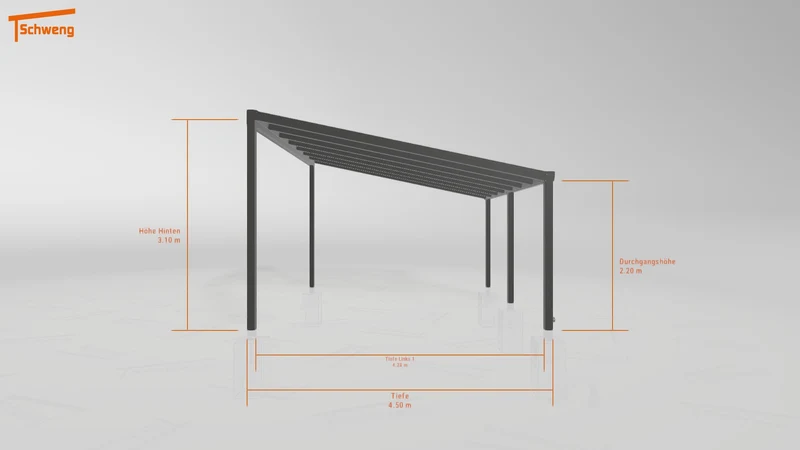 #DE Schweng Terrassenüberdachung S400 (ID x7548n)