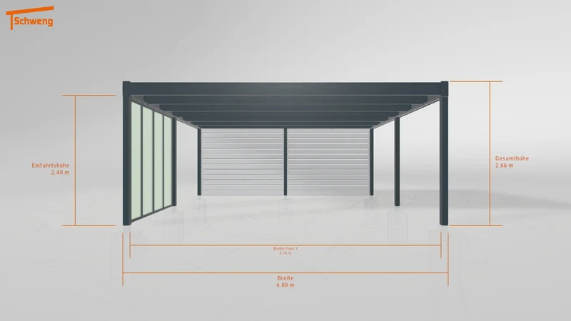 #DE Schweng Flachdachcarport C600 (ID jjrm8x) #MTG