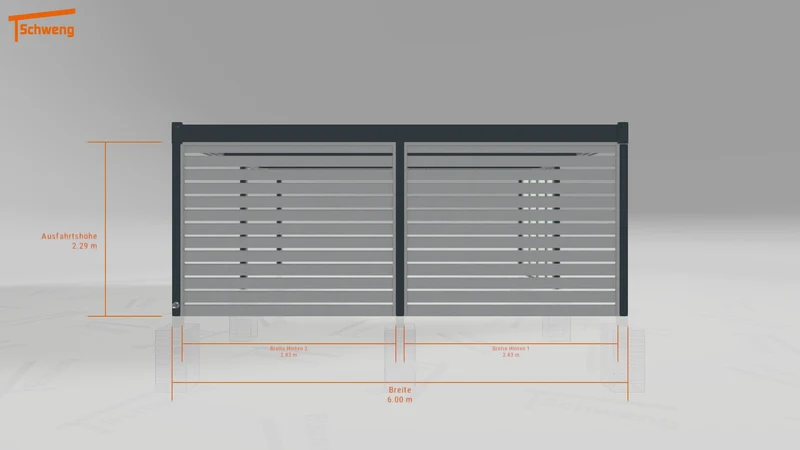 #DE Schweng Flachdachcarport C600 (ID jjrm8x) #MTG