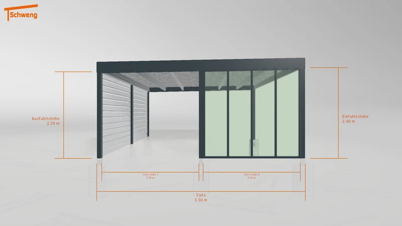 #DE Schweng Flachdachcarport C600 (ID jjrm8x) #MTG