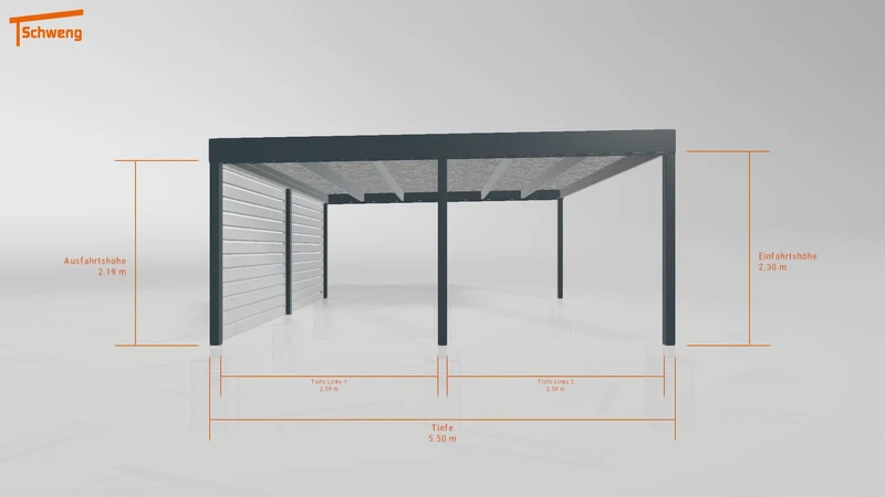 #DE Schweng Flachdachcarport C600 (ID yg7m74) #MTG