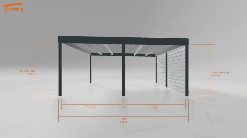 #DE Schweng Flachdachcarport C600 (ID yg7m74) #MTG