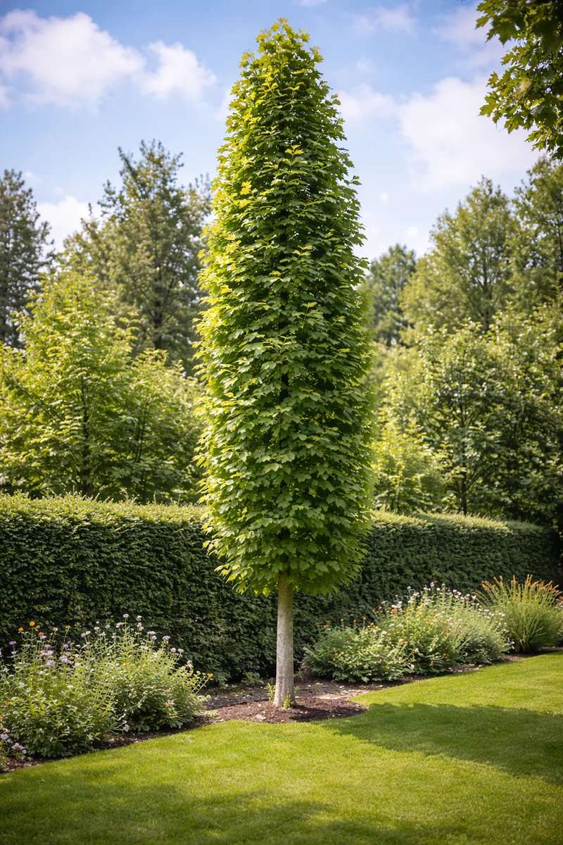 Säulenförmiger Spitzahorn / Acer platanoides 'Columnare'