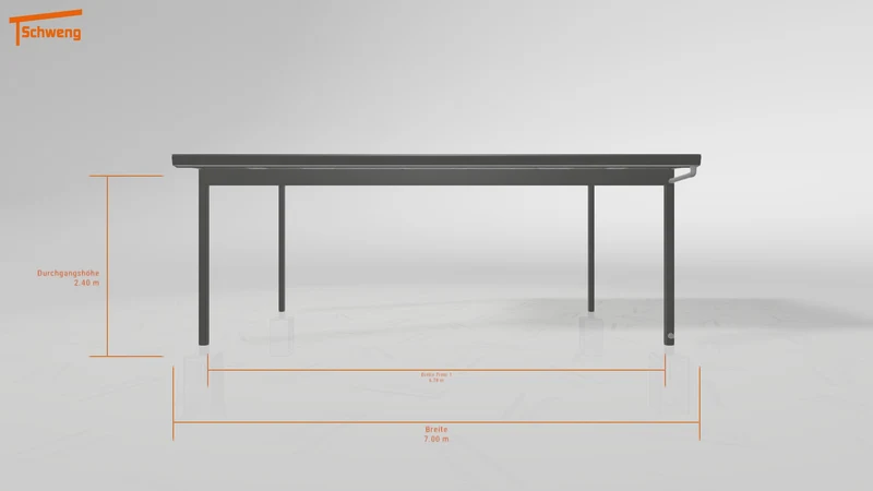 #AT Schweng Pultdachcarport S400 (ID 77br32)