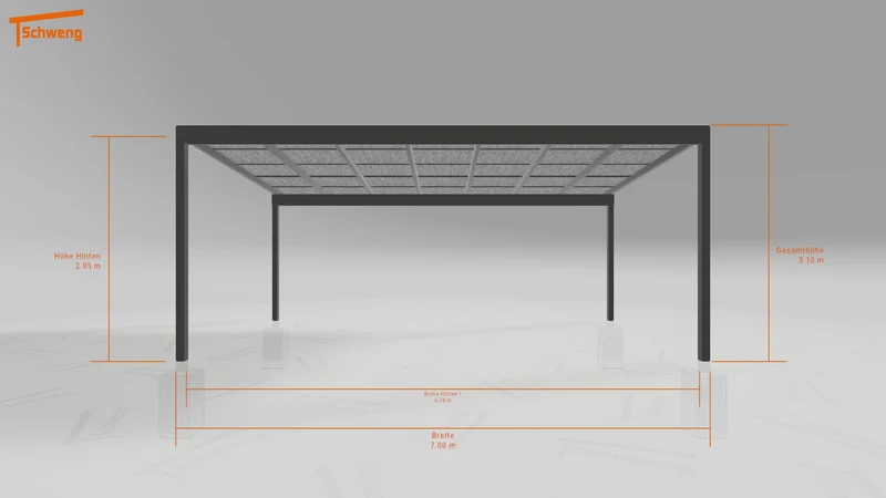 #AT Schweng Pultdachcarport S400 (ID 77br32)