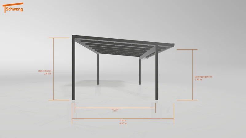#AT Schweng Pultdachcarport S400 (ID 77br32)