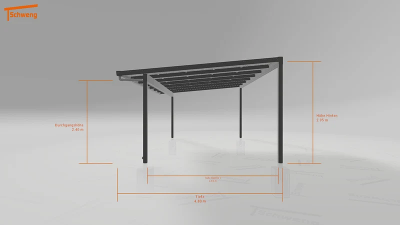 #AT Schweng Pultdachcarport S400 (ID 77br32)