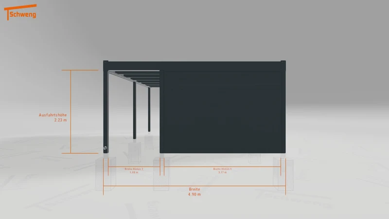 #DE Schweng Flachdachcarport C600 (ID dvnym7) #MTG