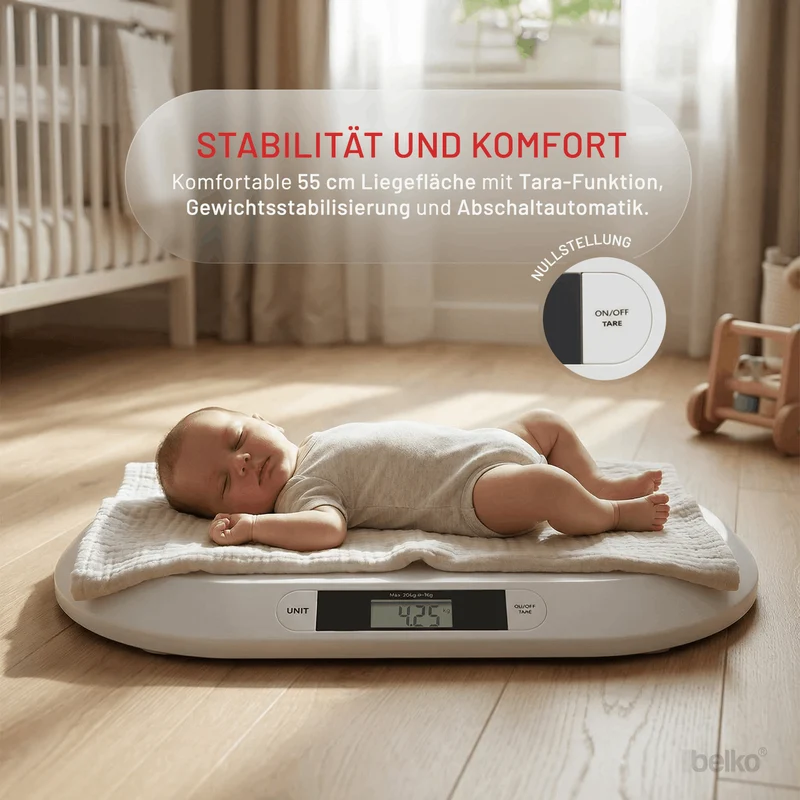 Belko® Elektronische Babywaage bis 20 kg