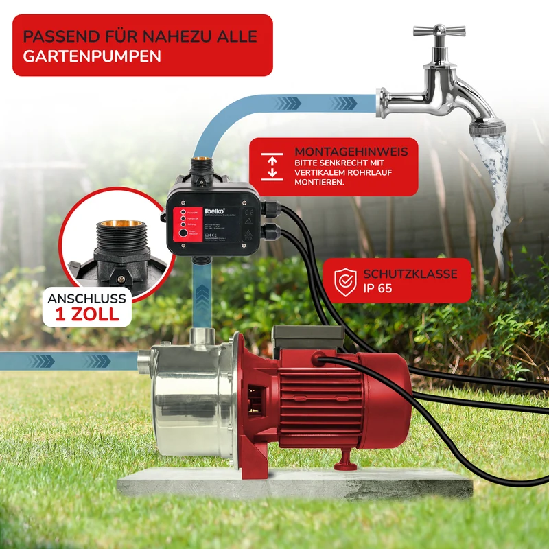Belko® Druckschalter Druckwächter Pumpensteuerung (Modell wählbar)