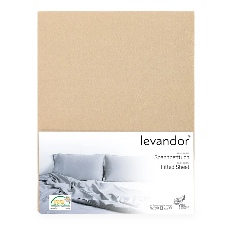 levandor® Spannbettlaken aus 100% Baumwolle (Farben & Größen wählbar)