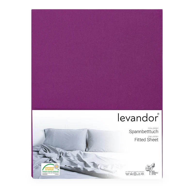 levandor® Spannbettlaken aus 100% Baumwolle (Farben & Größen wählbar)