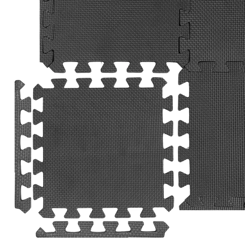 P24® Fitness Puzzlematte 36-tlg., schwarz