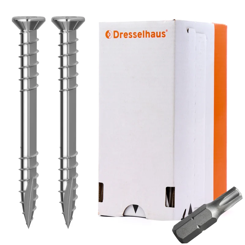 P24® Terassenschrauben Edelstahl A2 inkl. Bit (Menge und Abmessung wählbar)