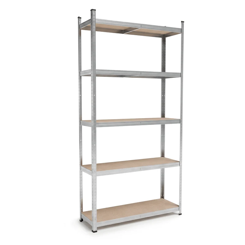 Belko® Schwerlastregal C117, 180x90x30 cm, 5 Böden, 175kg Tragkraft pro Boden, verzinkt - Lagerregal, Steckregal