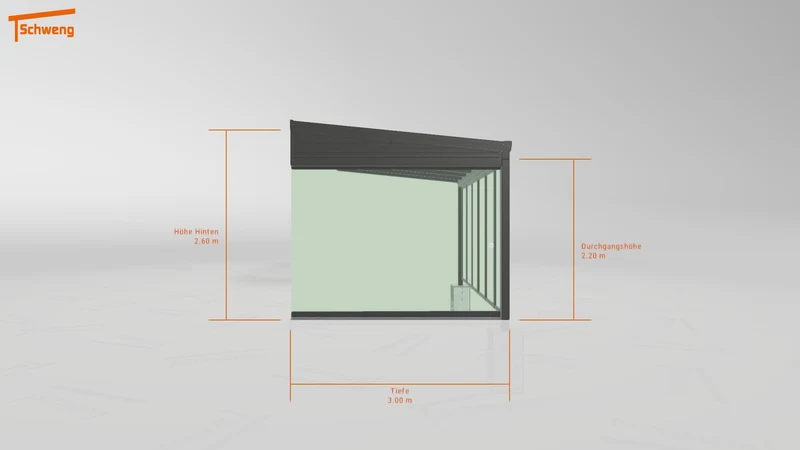 #DE Schweng Terrassenüberdachung S400 (ID w3x9yy)