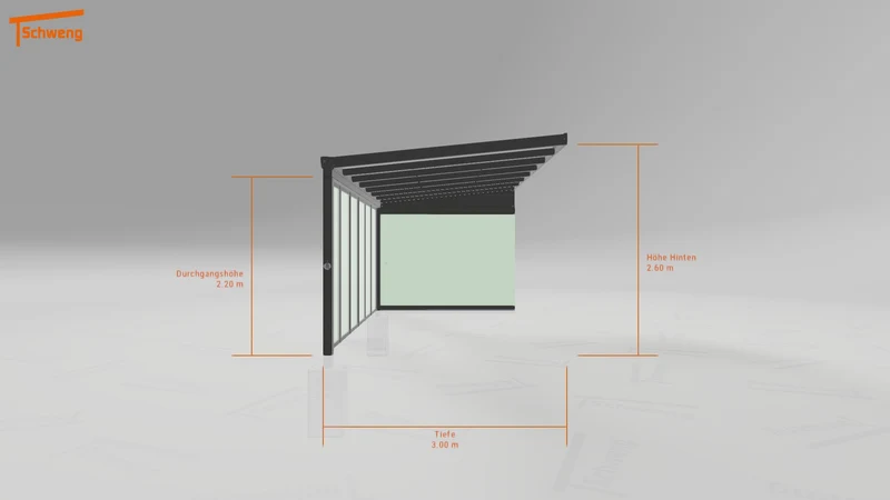 #DE Schweng Terrassenüberdachung S400 (ID w3x9yy)