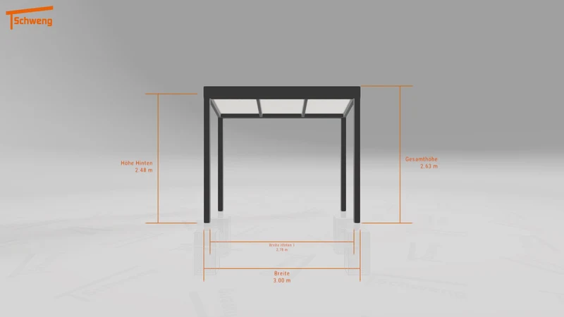#DE Schweng Terrassenüberdachung S350 (ID 77brmz)