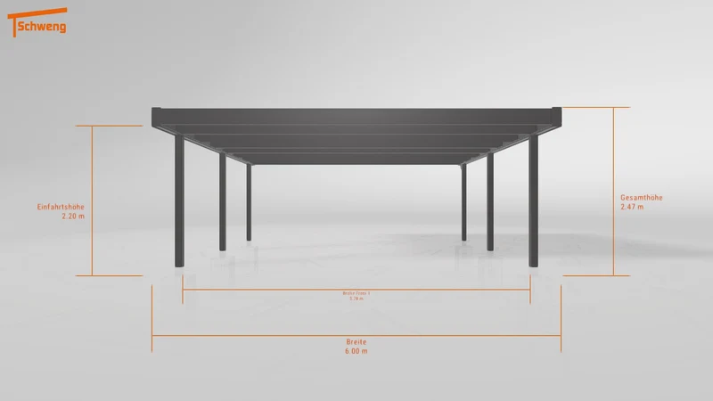 #DE Schweng Flachdachcarport C600 (ID 42wnjg) #MTG