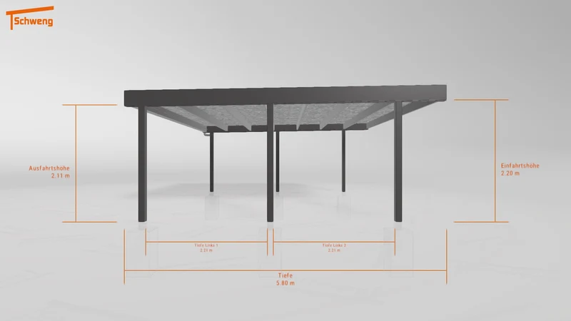 #DE Schweng Flachdachcarport C600 (ID 42wnjg) #MTG