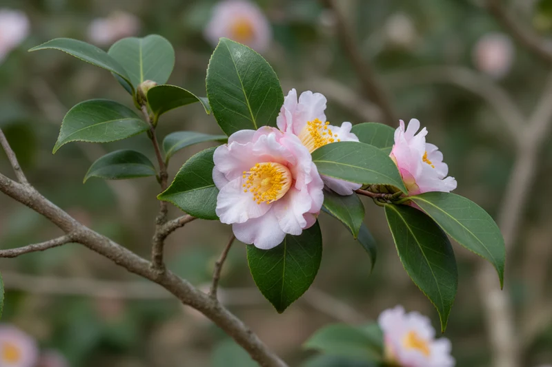 Herbstblühende Kamelie / Camellia Sasanqua