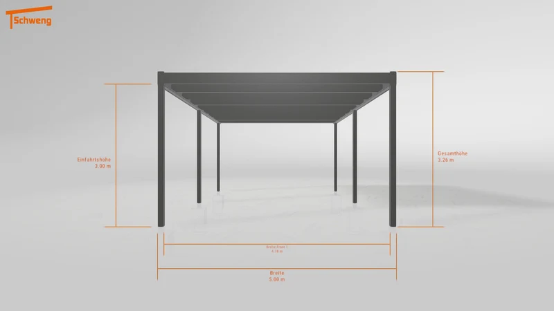 #DE Schweng Flachdachcarport C600 (ID 33jvgp)