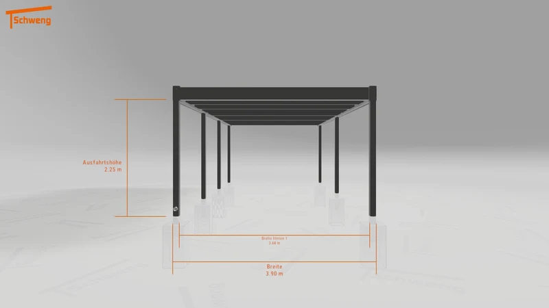 #DE Schweng Flachdachcarport C600 (ID pbpn34) #MTG