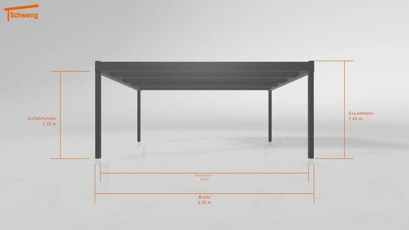 #DE Schweng Flachdachcarport C600 (ID bkp37b) #MTG