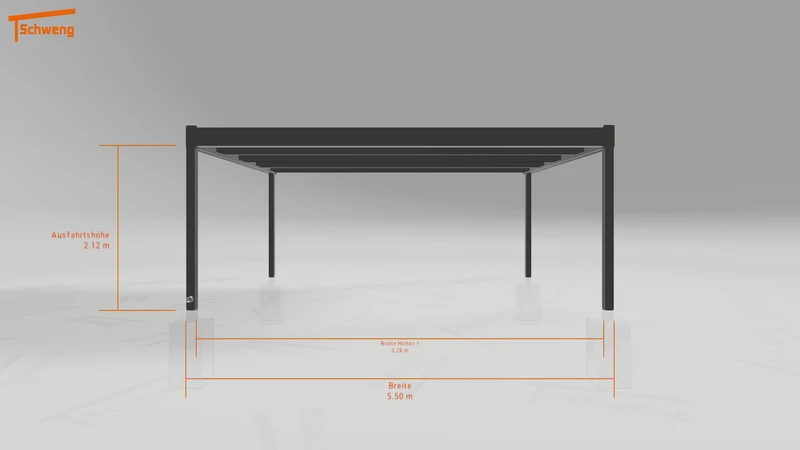 #DE Schweng Flachdachcarport C600 (ID bkp37b) #MTG