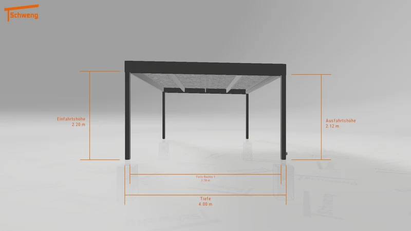 #DE Schweng Flachdachcarport C600 (ID bkp37b) #MTG
