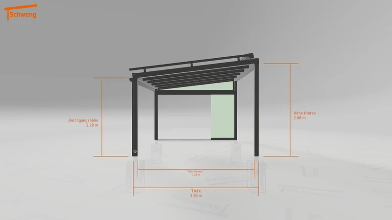 #DE Schweng Terrassenüberdachung S400 (ID 2q8pjy)
