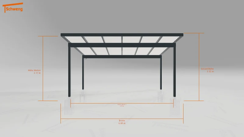 #DE Schweng Pultdachcarport S400 (ID qdvkjw) #MTG