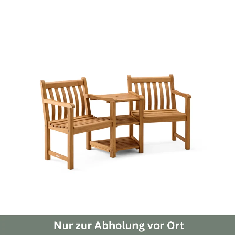 Alexander Rose | 'Teak Broadfield Companion Set' Tisch mit 2 Gartenstühlen