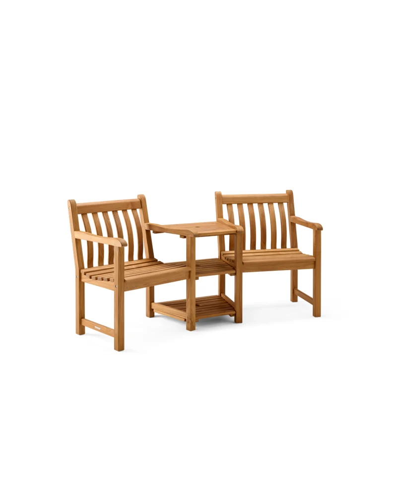 Alexander Rose | 'Teak Broadfield Companion Set' Tisch mit 2 Gartenstühlen