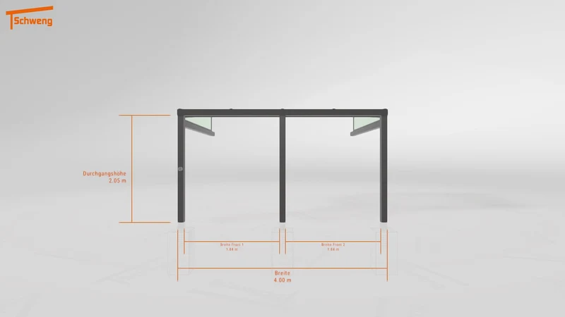 #DE Schweng Terrassenüberdachung S350 (ID 85p4xm)