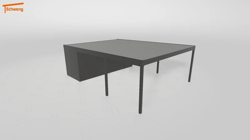 #DE Schweng Flachdachcarport C600 (ID pbpn22)