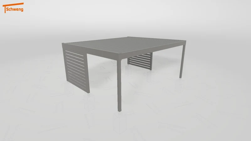 #DE Schweng Flachdachcarport C600+ (ID 85p45m)